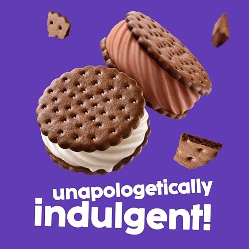 Skinny Cow Chocolate and Vanilla Double Trouble! Light Ice Cream Sandwiches, 4 Count thumbnail