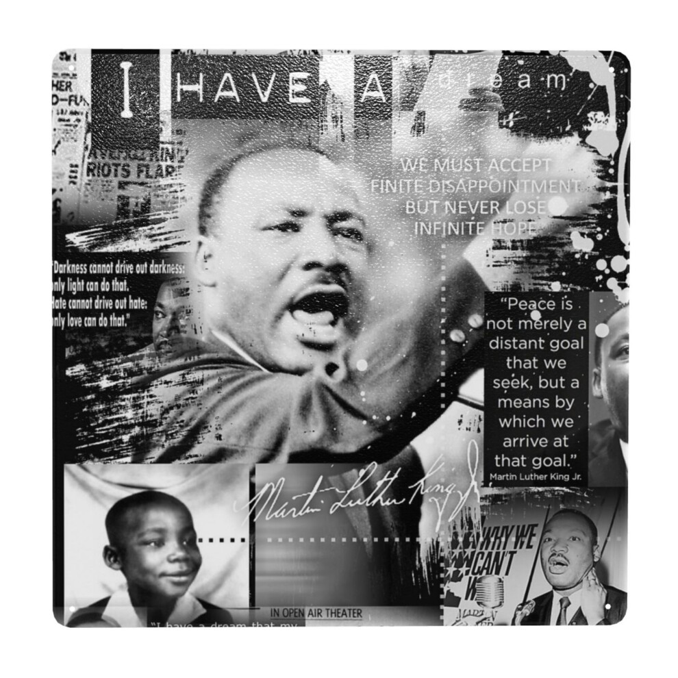 (Martin Luther King Jr=8306) Metal Tin Sign 12x12