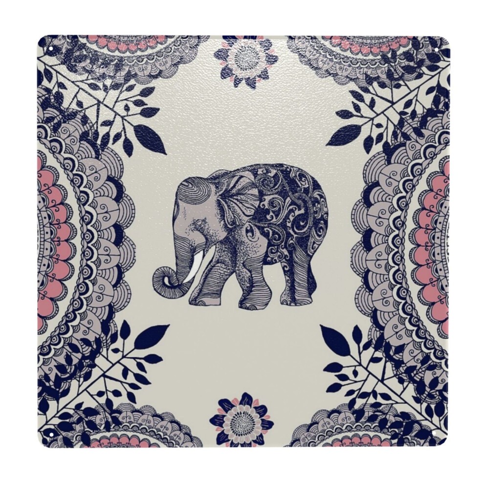(Prettyk Elephant =8994) Metal Tin Sign 12x12