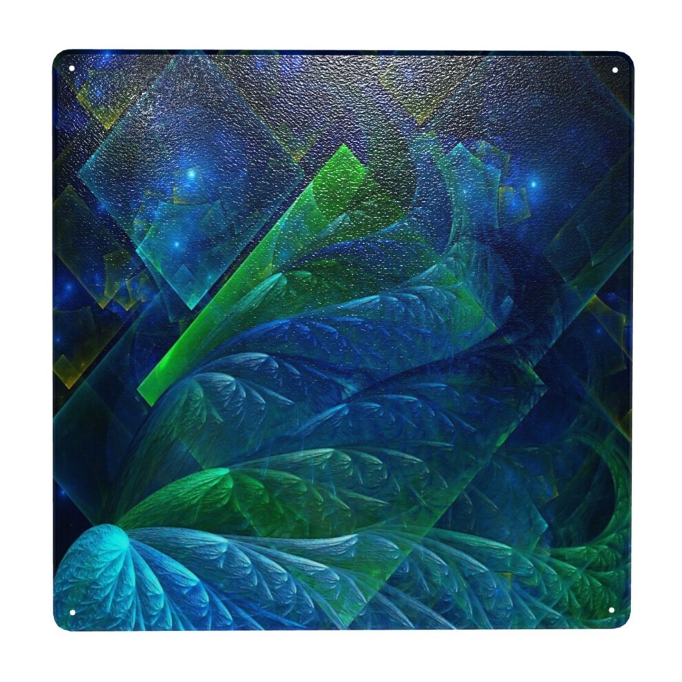 (Sea Glass=9332) Metal Tin Sign 12x12