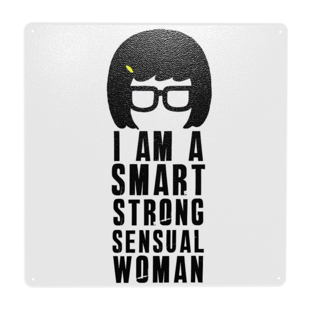 (Smart Woman=9201) Metal Tin Sign 12x12