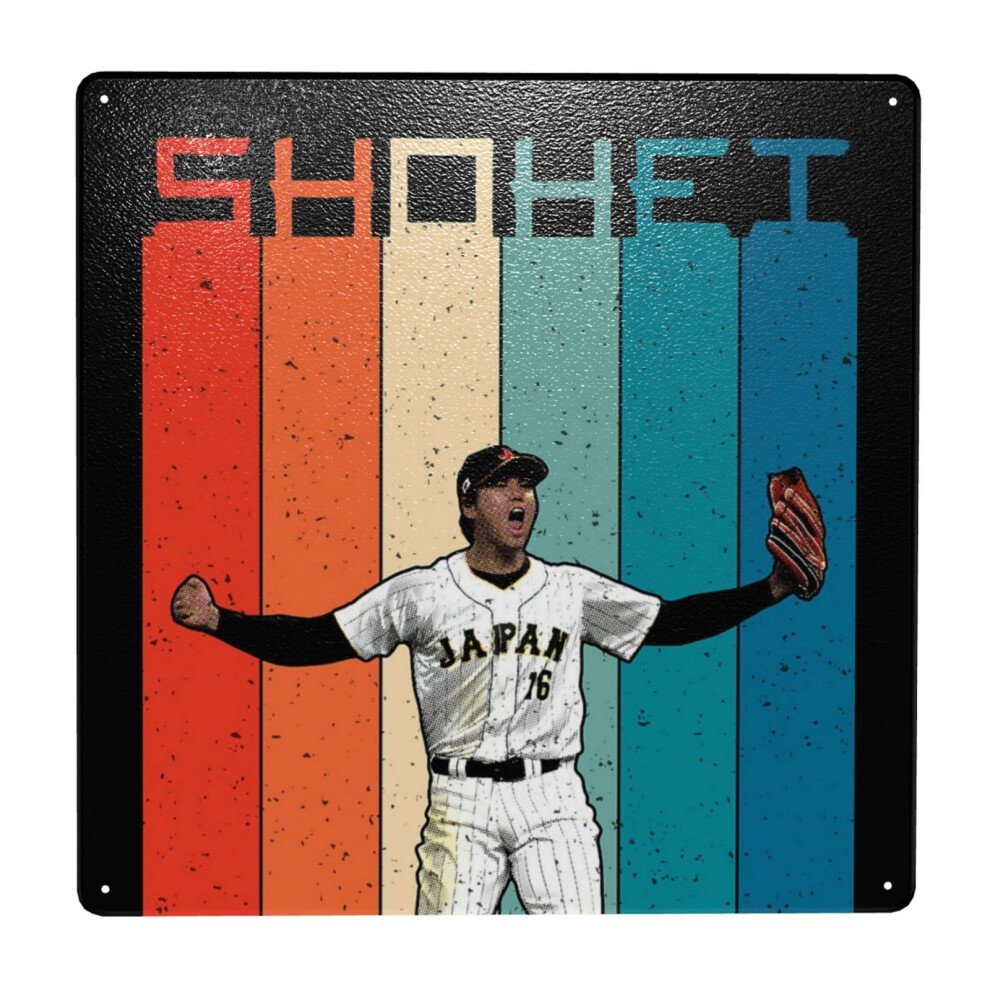 (Shohei Ohtani V - Japan - Los Angeles=4723) Metal Tin Sign 12x12