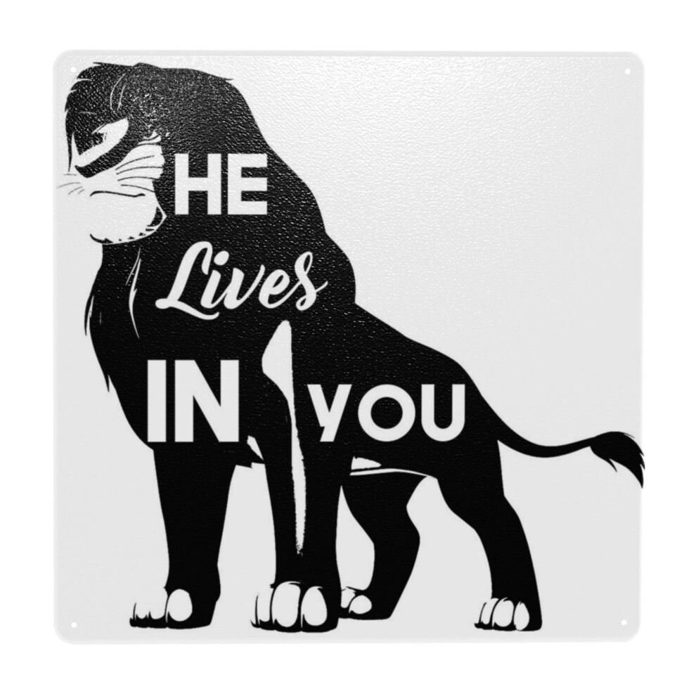 (He Lives in You - Lion King=9318) Metal Tin Sign 12x12