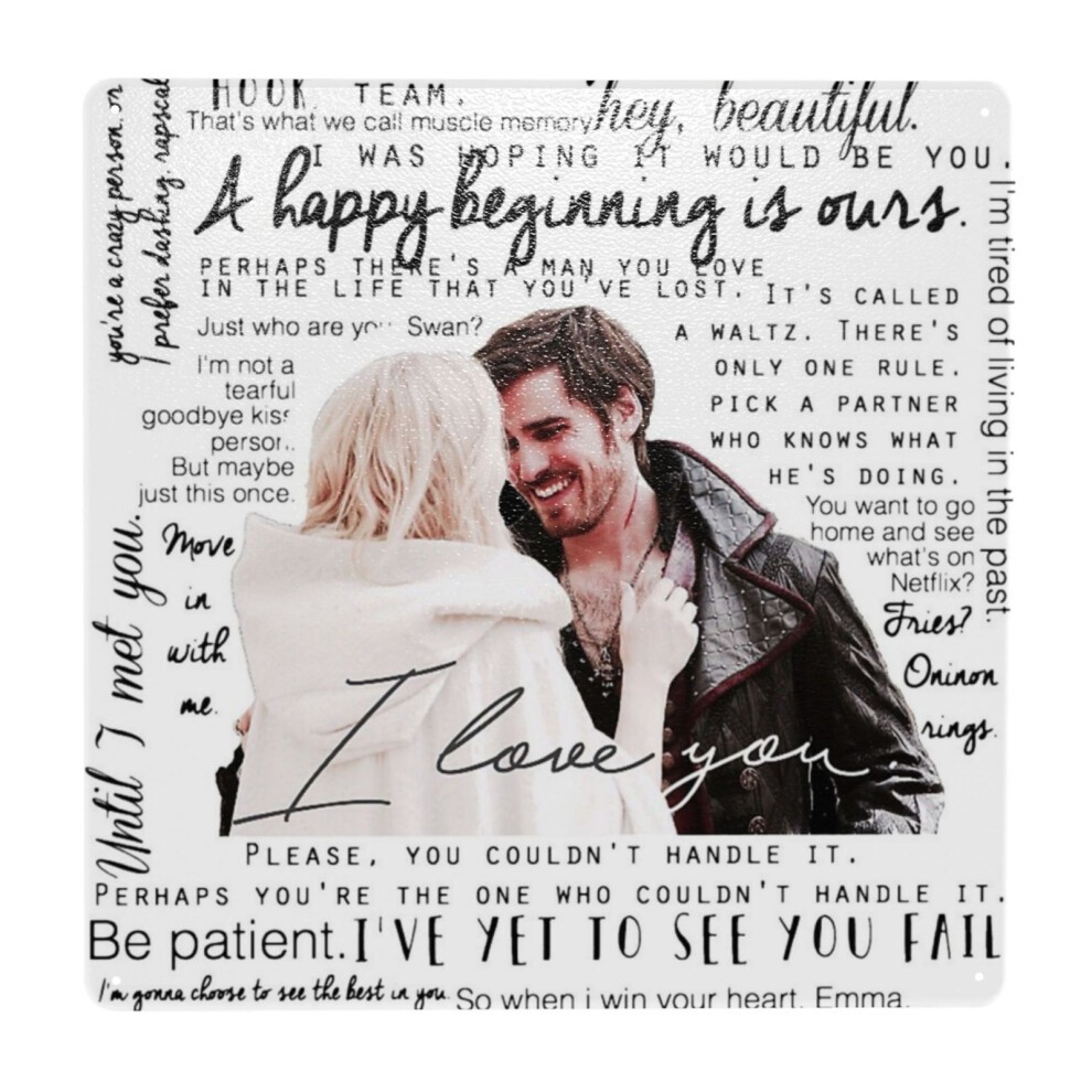 (57.tainSwan Quotes (JEN HAS HELD ONE of THESE CASES at a CON)=6222) Metal Tin Sign 12x12