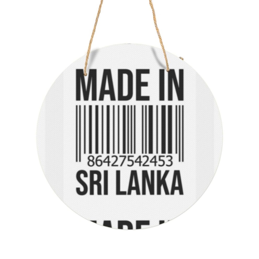 (Made in Sri Lanka=6229) Round Metal Sign Aluminum 11.5 Print Sign Wall Art Decor Plaque for Home Bar Cafe Pub Xmas Decoration