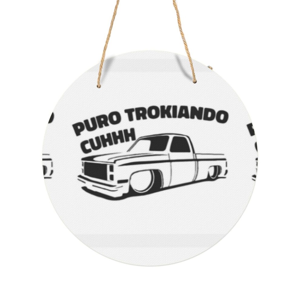 (Puro Trokiando=4081) Round Metal Sign Aluminum 11.5 Print Sign Wall Art Decor Plaque for Home Bar Cafe Pub Xmas Decoration