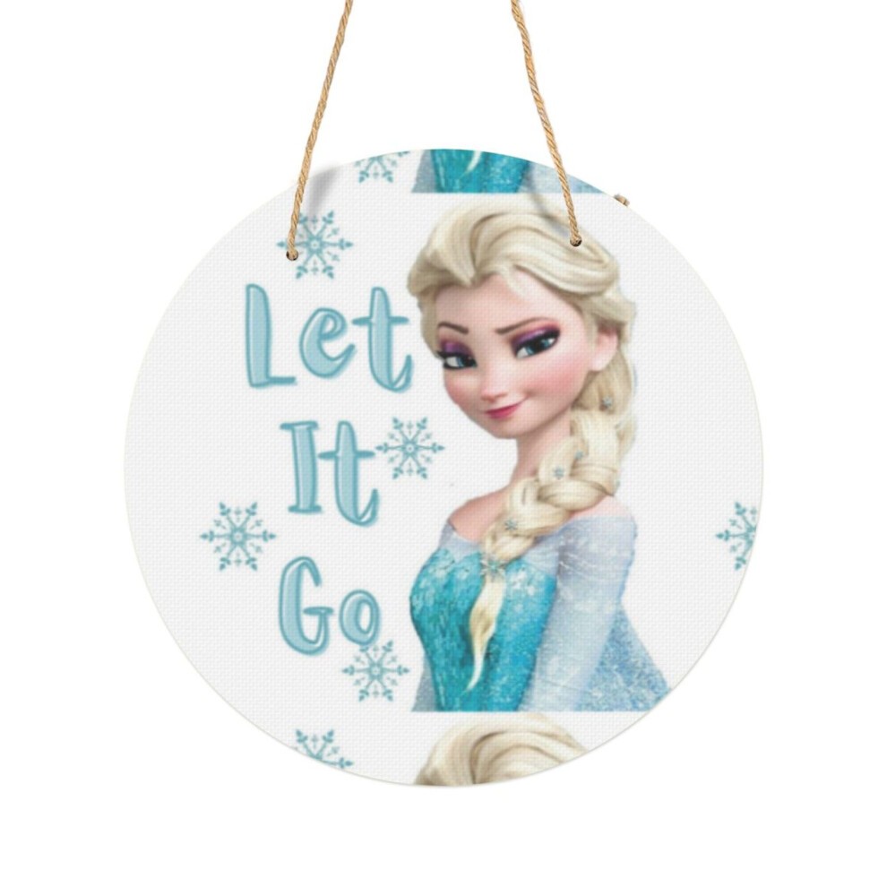 (Frozen=8532) Round Metal Sign Aluminum 11.5 Print Sign Wall Art Decor Plaque for Home Bar Cafe Pub Xmas Decoration