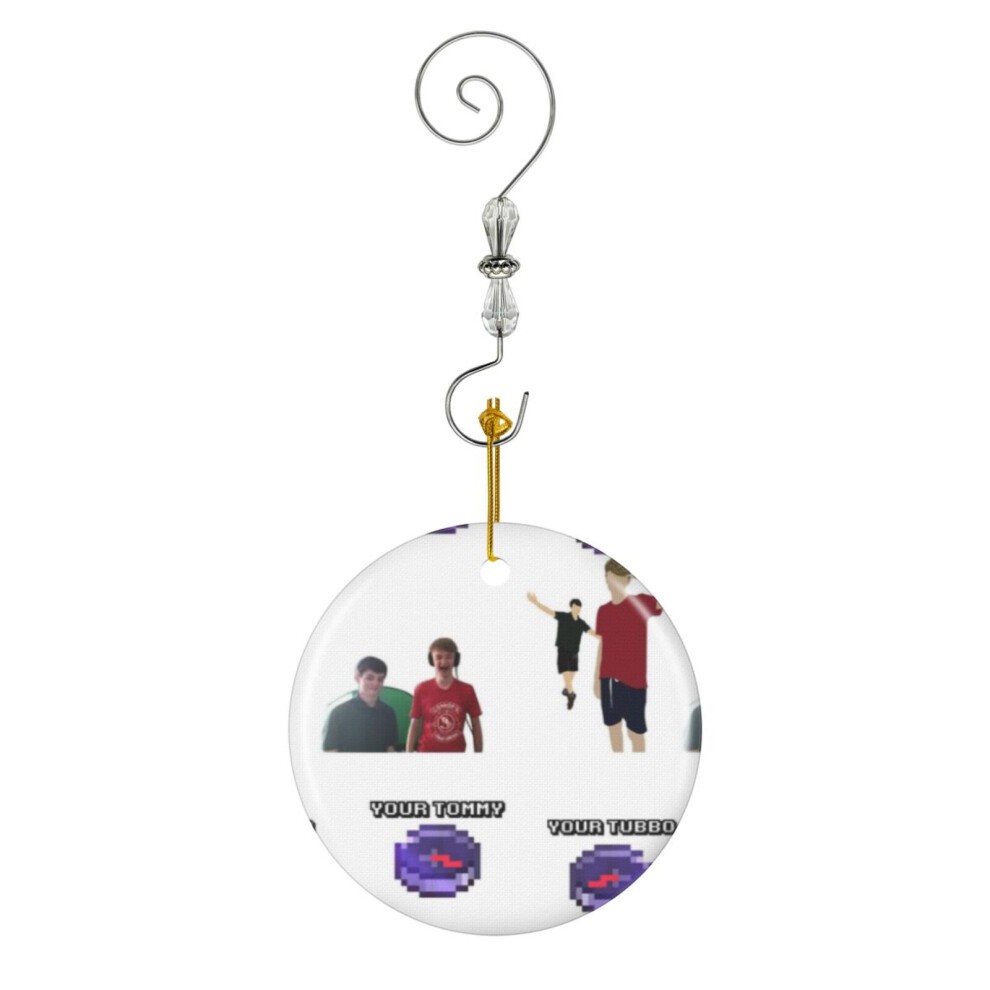 (Your Tommy Your Tubbo Pack Perfect Gift-5999) Christmas Ornaments Ceramic Charm with Hook Crystal Handmade Xmas Tree Decorations KeepsakeÂStocking S