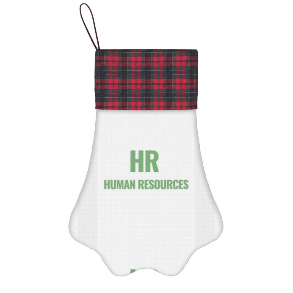 (HR Human Resources=8532) Paw Christmas Stockings Buffalo Tartan Plaid for Cats Dogs Pet Hanging Xmas Tree Decorations thumbnail