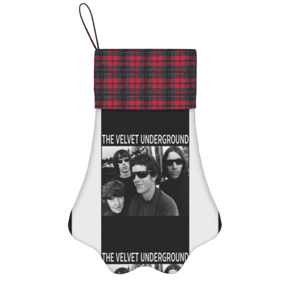 (Vintage Band Punk Rock Logo Album Tour Music=9332) Paw Christmas Stockings Buffalo Tartan Plaid for Cats Dogs Pet Hanging Xmas Tree Decorations thumbnail