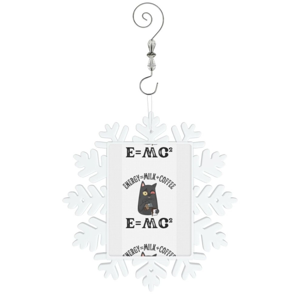(E=3943) Christmas Ornament Snowflake Tree Decoration Car Hanging Charm Gift with Hook Keepsake for Friends Family