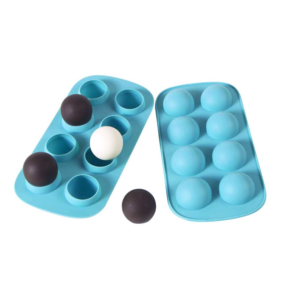 Webake Silicone Chocolate Candy Molds  Round Sphere Baking Molds for Cordial Truffle  Jello Pudding Ball Ice Cube Peanut Butter thumbnail