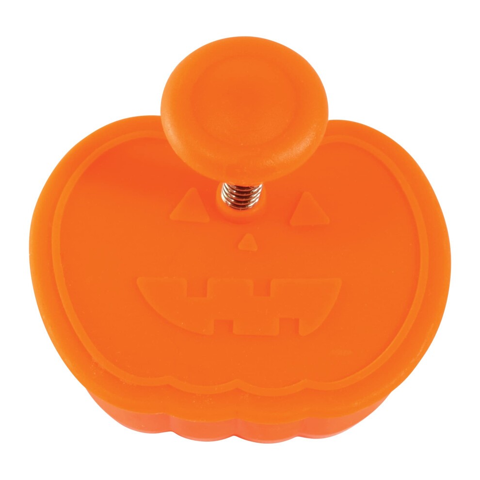 RM Autumn Theam Pastry  Cookie Stamper Set of 4 Assorted Designs  Colors  Turkey  Acorn  Pumpkin  Oak Leaf 2 Inch Assorted thumbnail