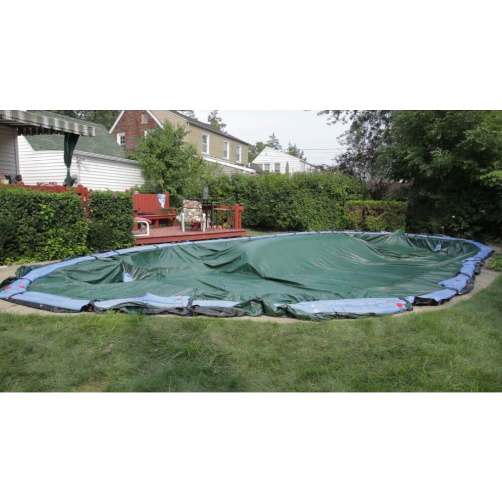 Buffalo Blizzard Blue 22 Gauge 8  Rectangle Double Chamber Water Bags for Pool Closing  10 Pack thumbnail