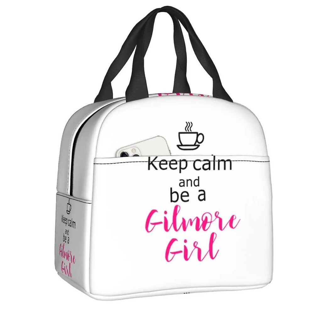 (B-T-5509) TV Show Gilmore Girls Insulated Lunch Bag for Women Children Portable Cooler Thermal Lunch Box School Food Picnic Container Bags