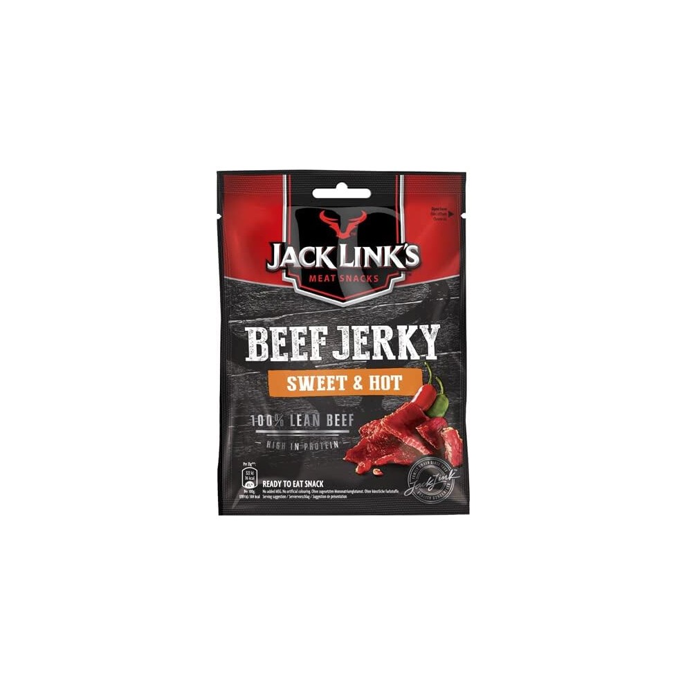 Jack Link's Beef Jerky Six Pack Selection Gift Box - Original, Sweet and Hot & Teriyaki - Hamper Exclusive to Burmont's thumbnail