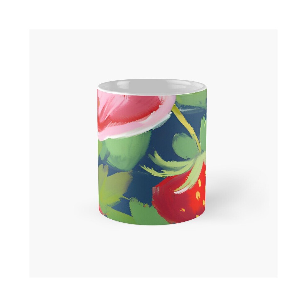 (Fruits - Strawberry Heaven-5509) Coffee Mugs 11oz Russia Club Ceramic Mug Cute Novelty Christmas Gifts thumbnail