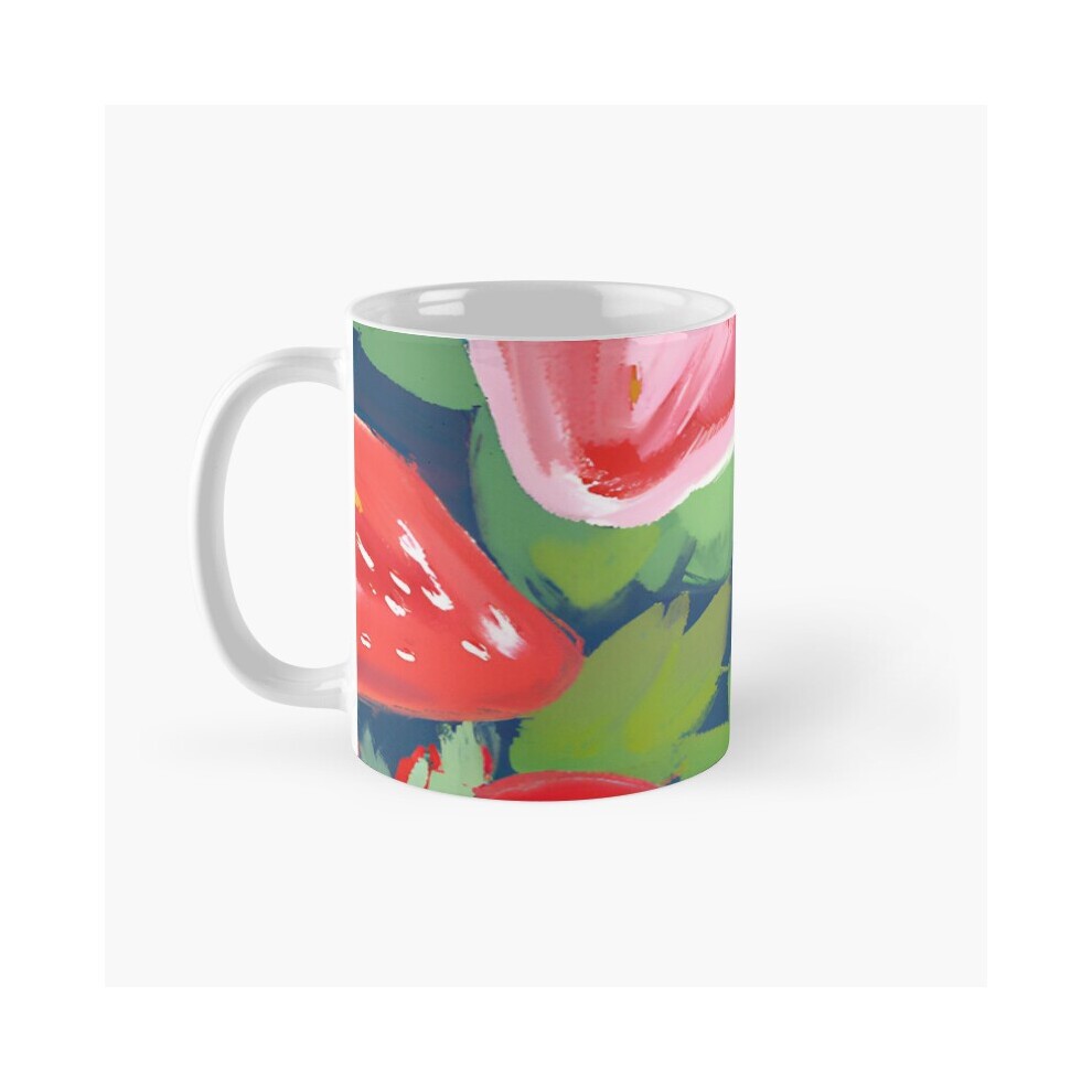(Fruits - Strawberry Heaven-5509) Coffee Mugs 11oz Russia Club Ceramic Mug Cute Novelty Christmas Gifts thumbnail