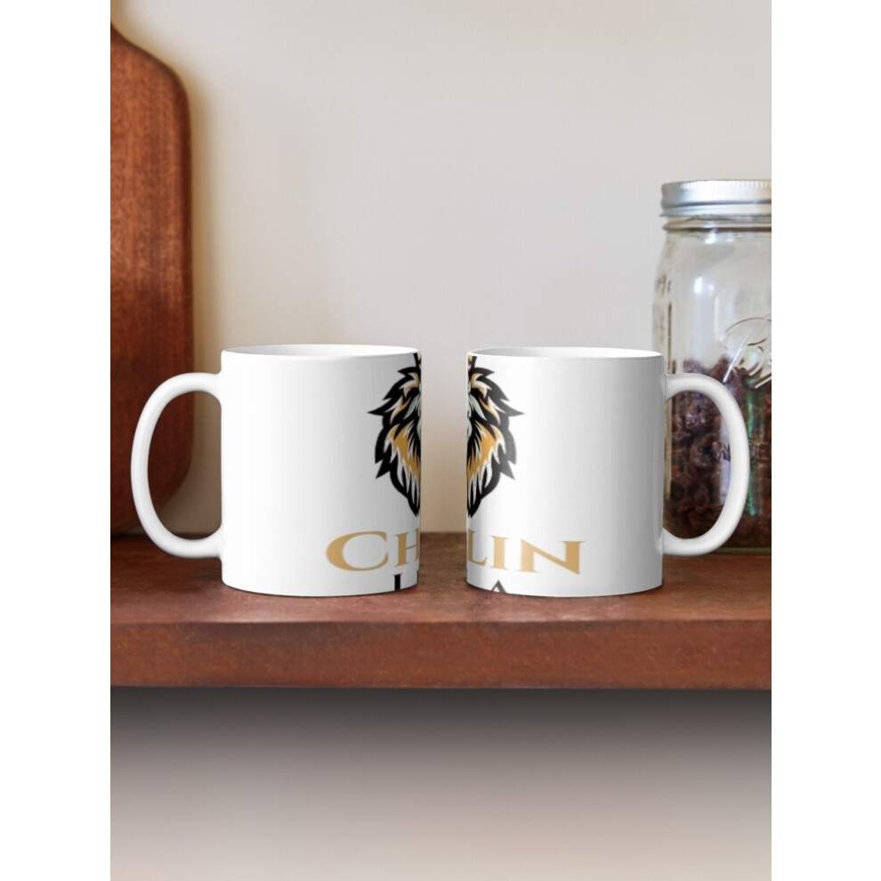 (CHILLIN LIKE a VILLIAN Super Primium Graphic (ProAry)-7751) Coffee Mugs 11oz Pizza Love at First Bite Ceramic Mug Cute Novelty Christmas Gifts