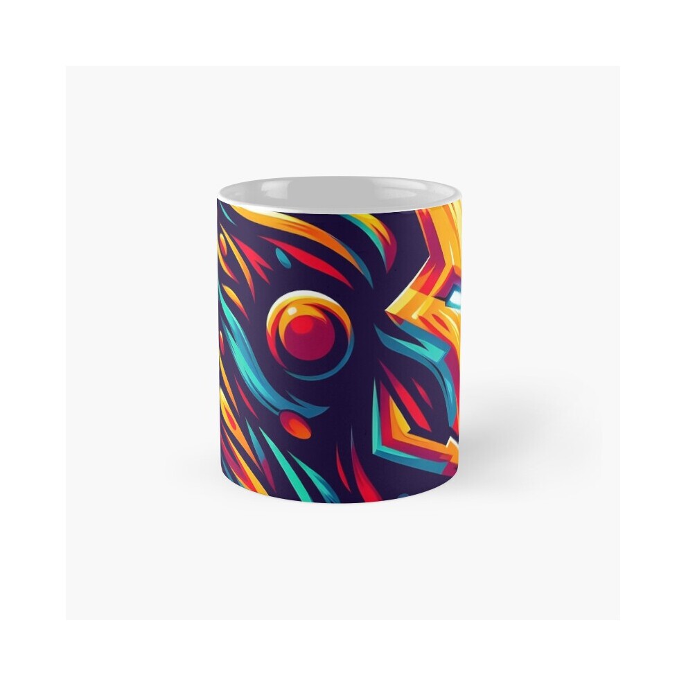 (Colorful Artistic Iron Man Design-7287) Coffee Mugs 11oz Yellow Emoji Angry Face Ceramic Mug Cute Novelty Christmas Gifts thumbnail