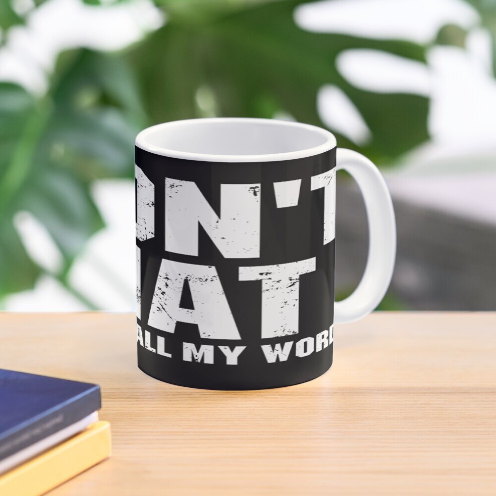 (I Don't Chat I've Used up All My Words-9332) Coffee Mugs 11oz Traditional Red Ikat Pattern - Vibrant Tribal Textile Design Ceramic Mug Cute Novelty C thumbnail