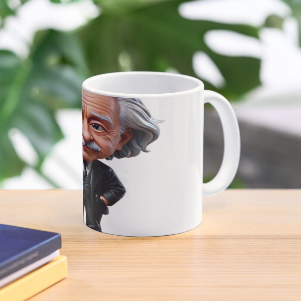 (Albert Einstein Bobble Head-9253) Coffee Mugs 11oz Pursuit - Black German Shepherd Ceramic Mug Cute Novelty Christmas Gifts thumbnail