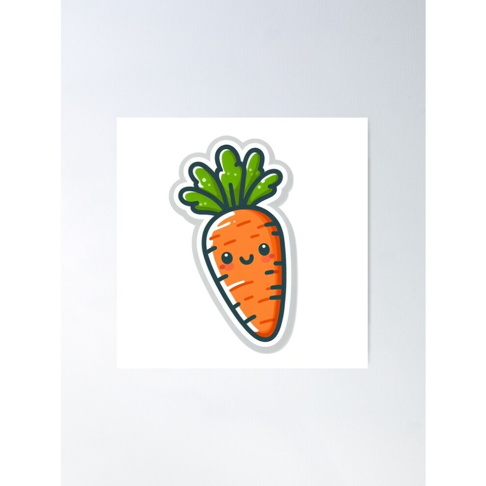 (Carrot Cutie - Cute Carrot Artwork=3252) Posters 16x20