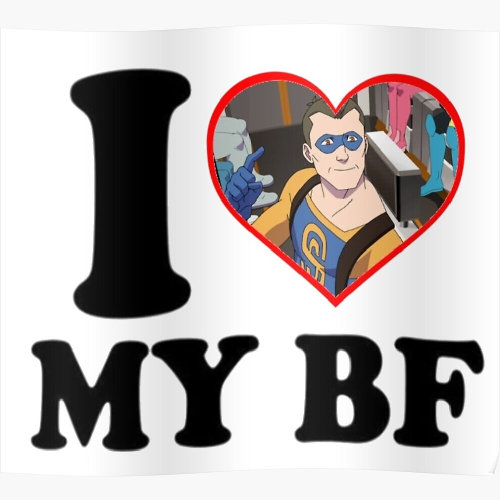 (i Love My Bf Shapesmith=4742) Posters 16x20