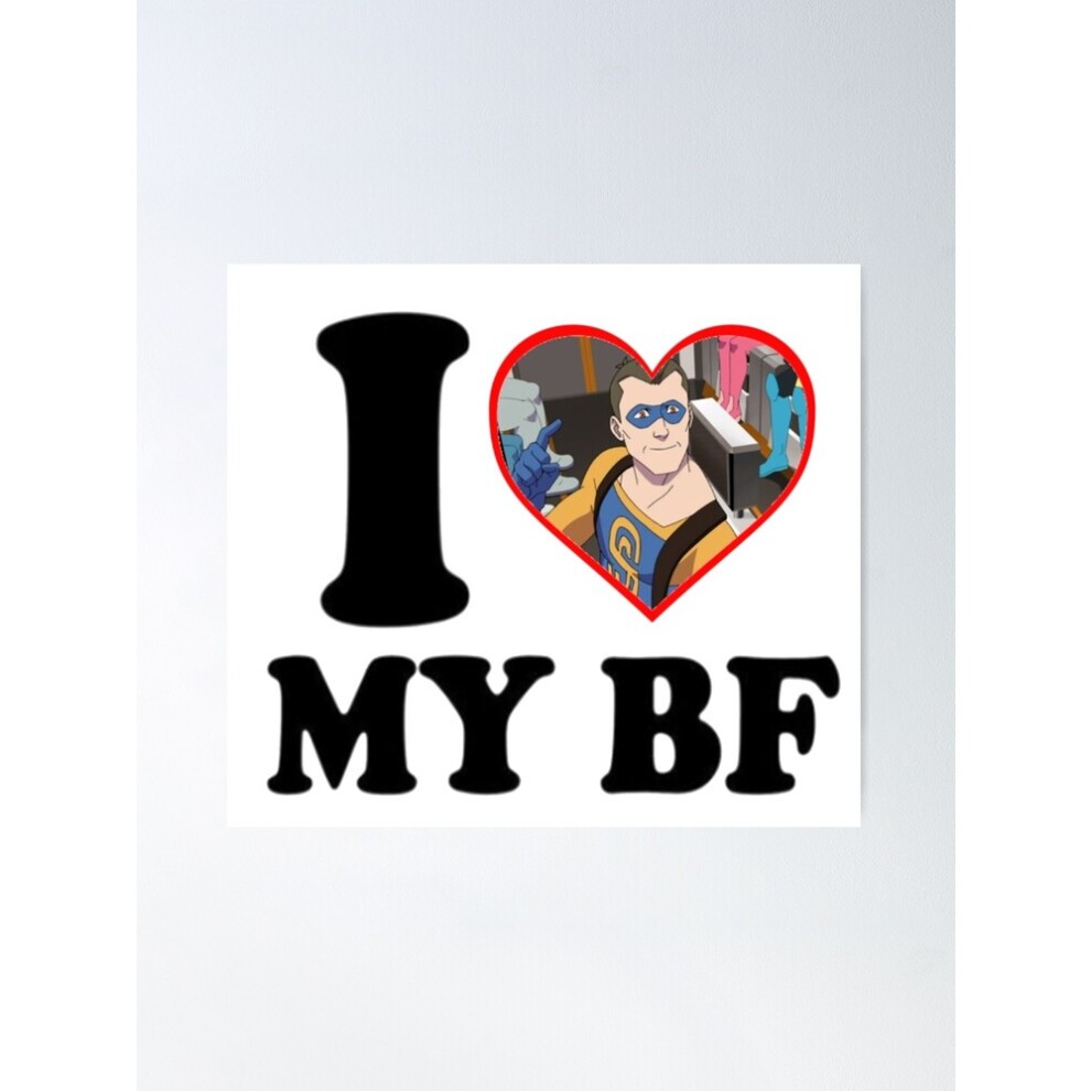 (i Love My Bf Shapesmith=4742) Posters 16x20