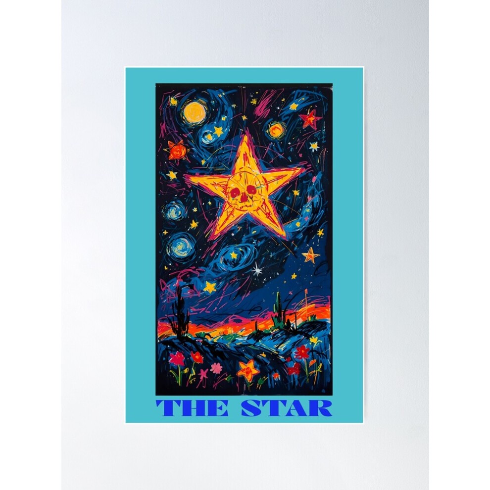 (the Star Tarot Card=4722) Posters 16x20