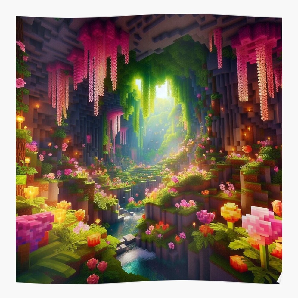(Enchanted Lush Cavern Oasis=5104) Posters 16x20