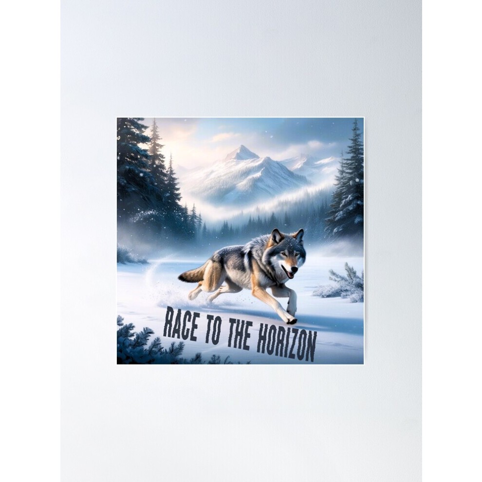 (Race to the Horizon - Wolf Run=6755) Posters 16x20