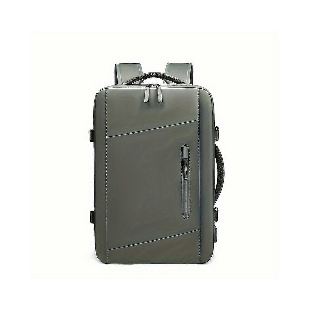 (8875-3 Military Green) Travel Backpack for with Charging Port, Expanded 10.3gal Hiking Rucksack, Large Capacity 17 Inch Computer Schoolbag