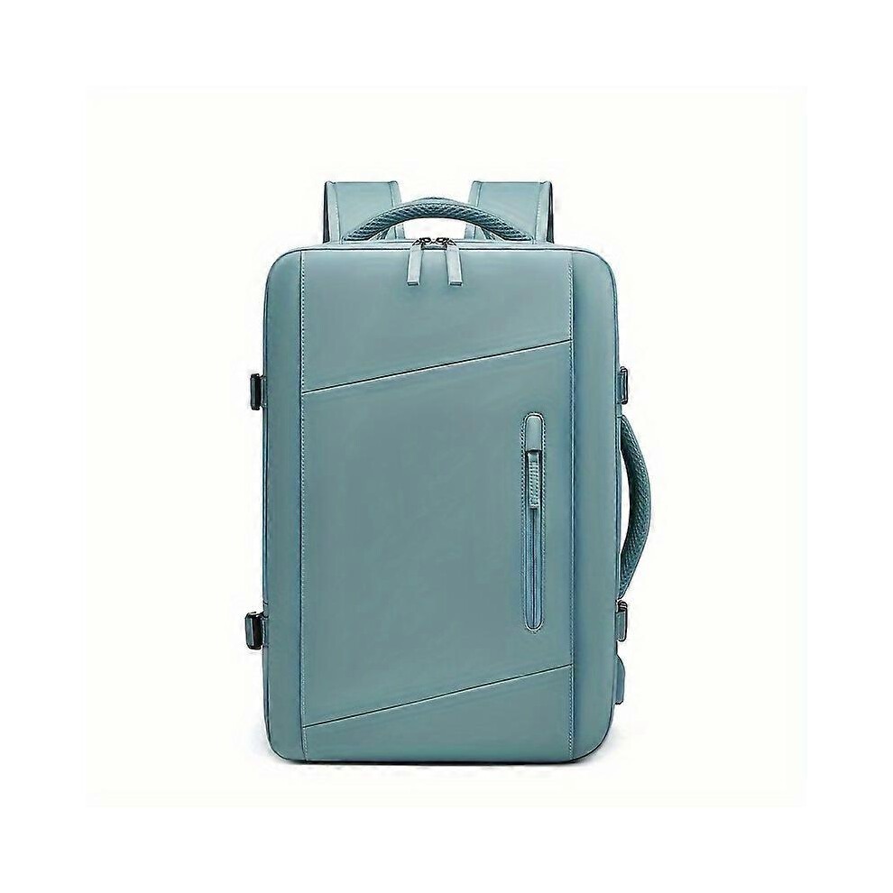 (8875-3 Green) Travel Backpack for with Charging Port, Expanded 10.3gal Hiking Rucksack, Large Capacity 17 Inch Computer Schoolbag