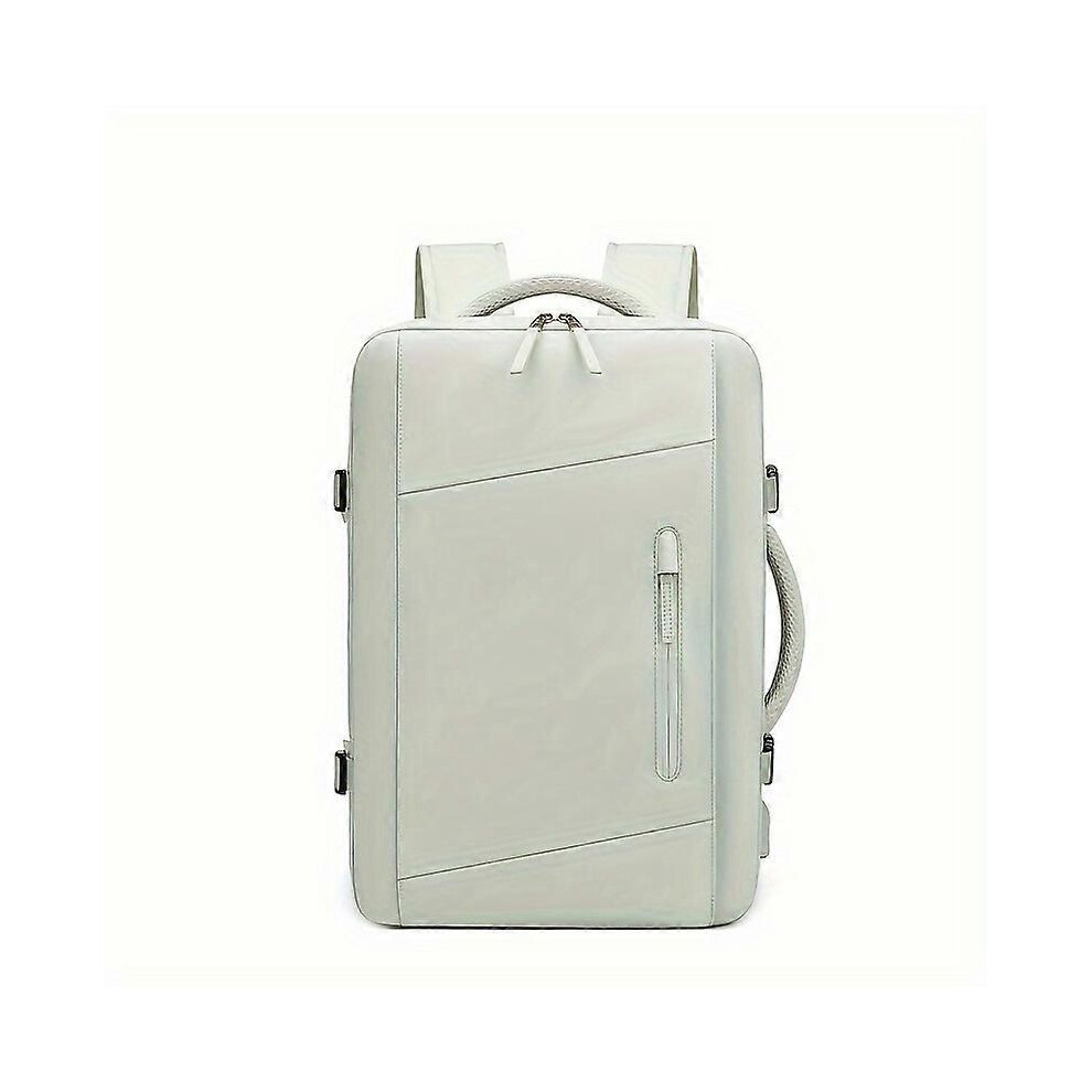 (8875-3 Mint Green) Travel Backpack for with Charging Port, Expanded 10.3gal Hiking Rucksack, Large Capacity 17 Inch Computer Schoolbag