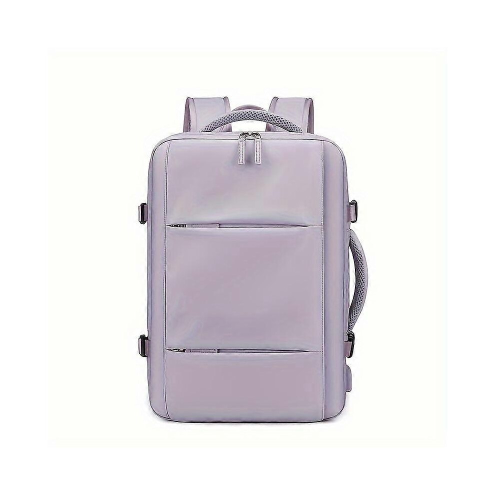(8875-2 Purple) Travel Backpack for with Charging Port, Expanded 10.3gal Hiking Rucksack, Large Capacity 17 Inch Computer Schoolbag