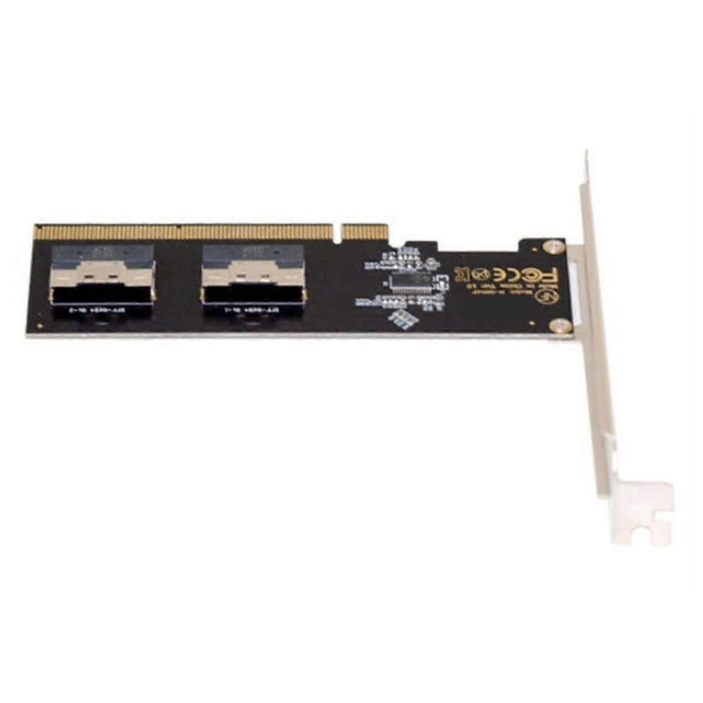 U.2 PCI-E Adapter, Maximize Your PCIe Potential: PCIe 3.0 4.0 X16 to 2-Port SFF-8654 8i Riser Adapter Card thumbnail