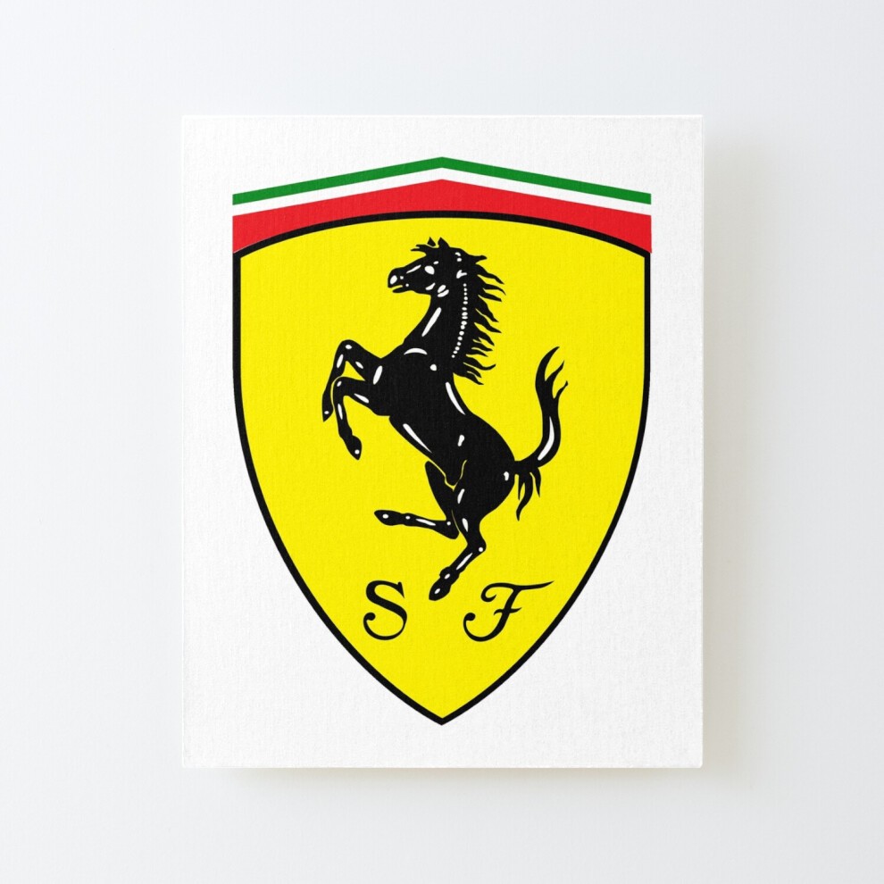 Framed Canvas Print Black Horse on Yellow=4081 DIY Install Kit - 16x20