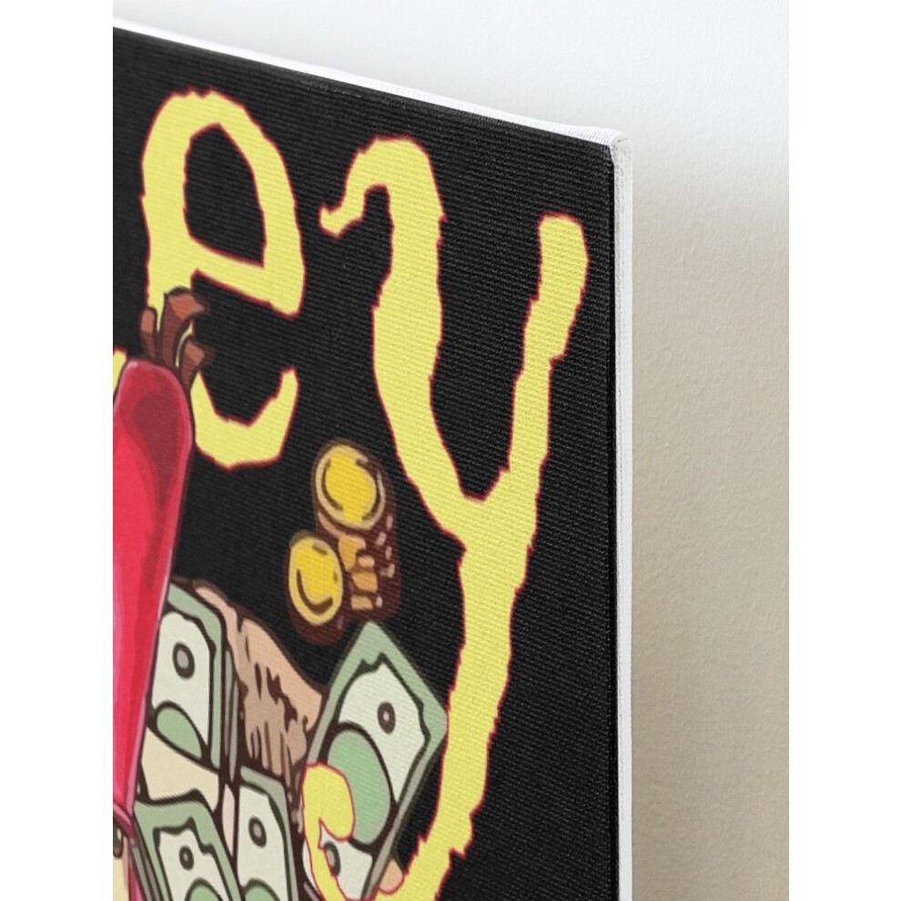 Framed Canvas Print I Want All Your Money in Cash=4719 DIY Install Kit - 16x20