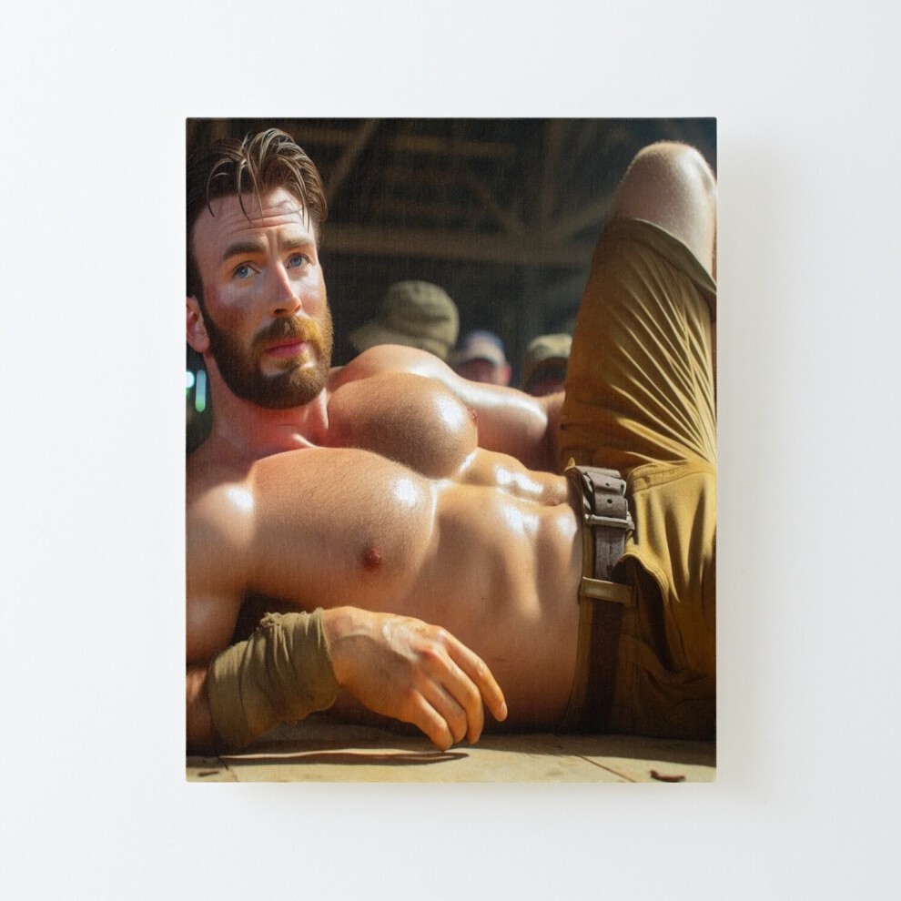 Framed Canvas Print Chris Evans=4962 DIY Install Kit - 16x20