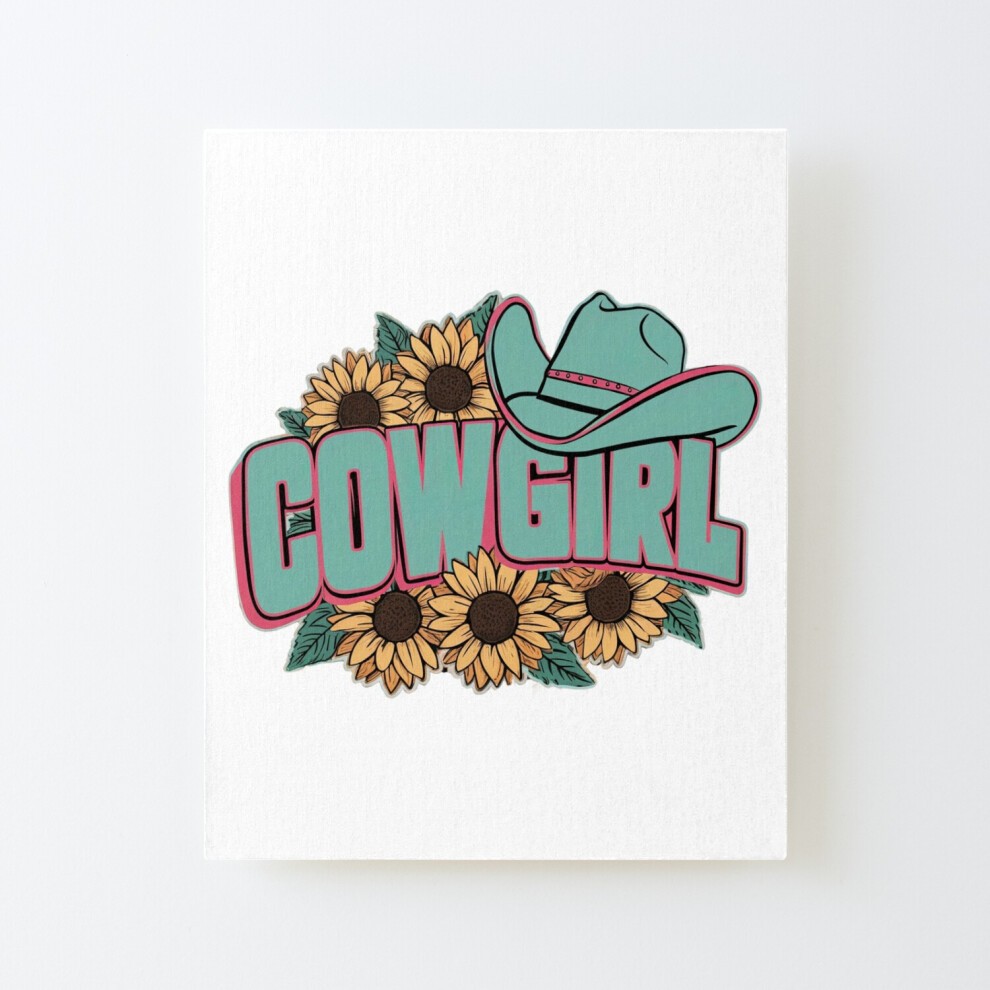 Framed Canvas Print Sunflower Cowgirl=4890 DIY Install Kit - 16x20