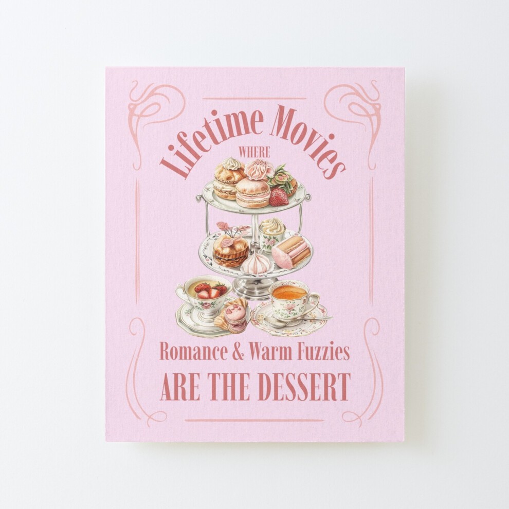Framed Canvas Print Lifetime Movies Where Romance and Warm Fuzzies Are the Dessert=6317 DIY Install Kit - 16x20