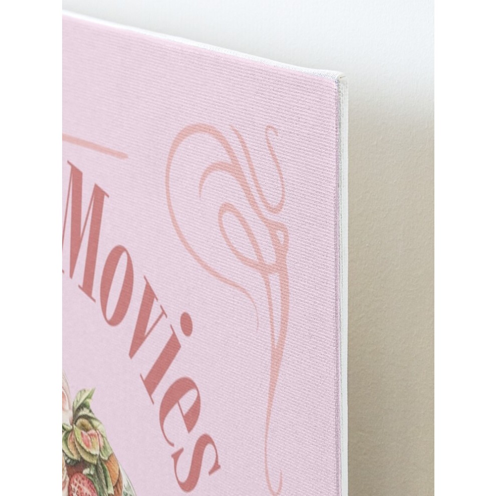 Framed Canvas Print Lifetime Movies Where Romance and Warm Fuzzies Are the Dessert=6317 DIY Install Kit - 16x20