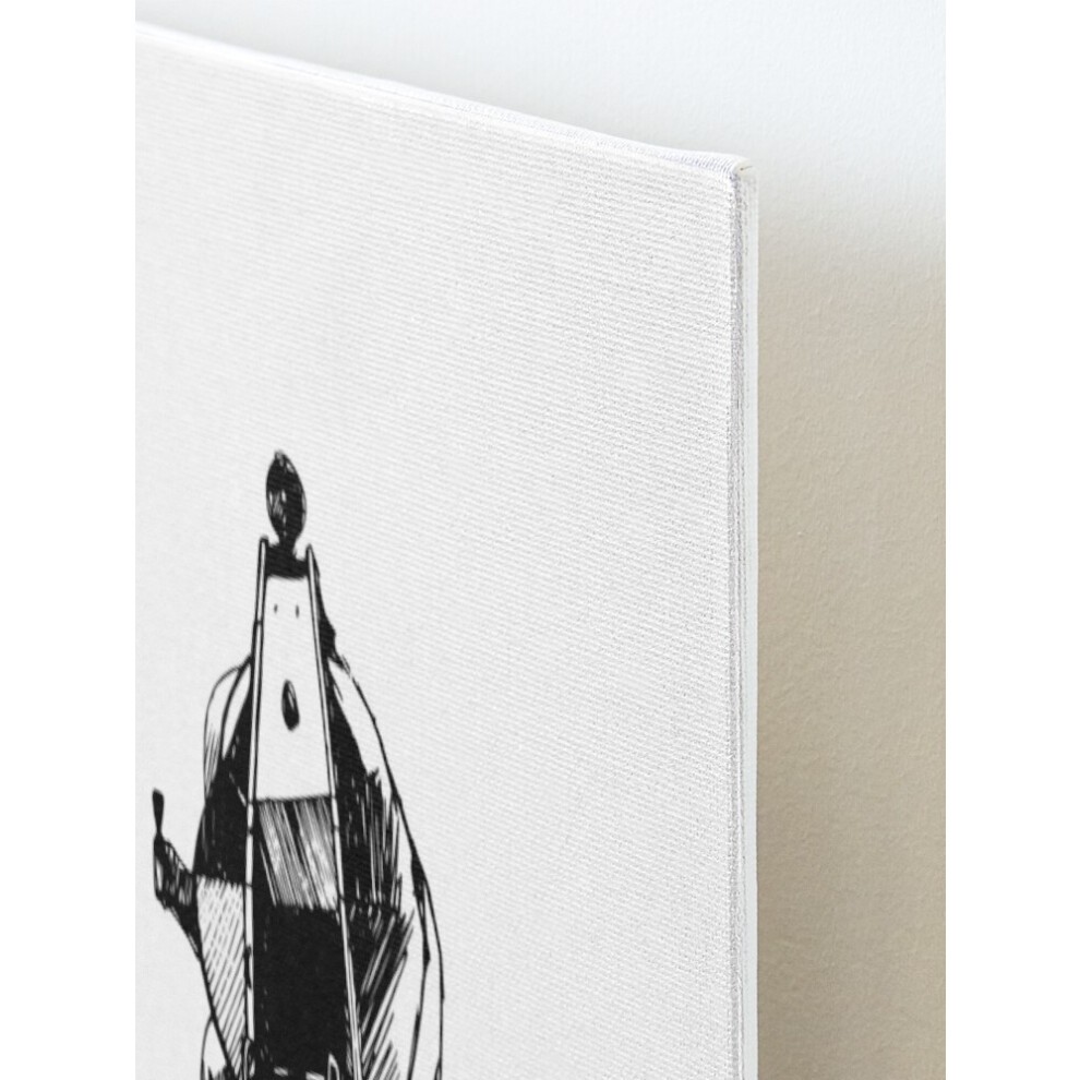 Framed Canvas Print the Moon Landing Hoax - Fake News=7263 DIY Install Kit - 16x20