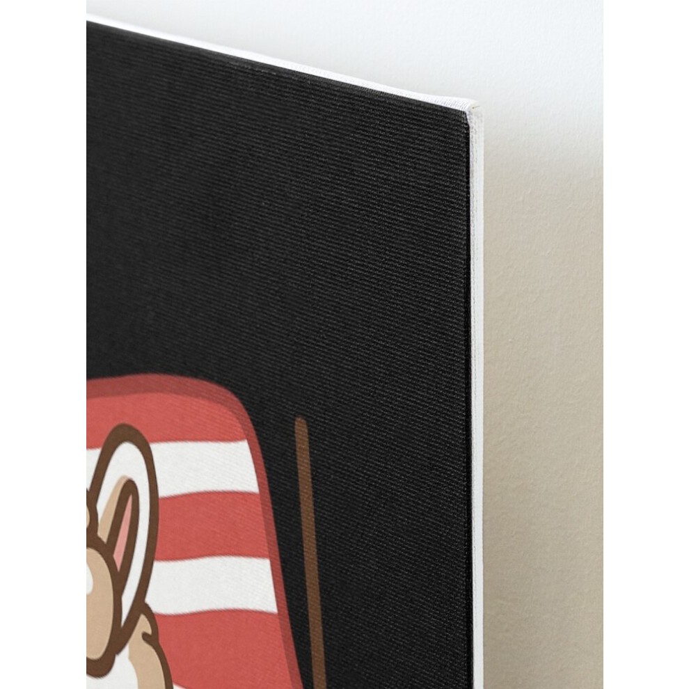 Framed Canvas Print Alpaca Ski Jumping USA Style=6858 DIY Install Kit - 16x20