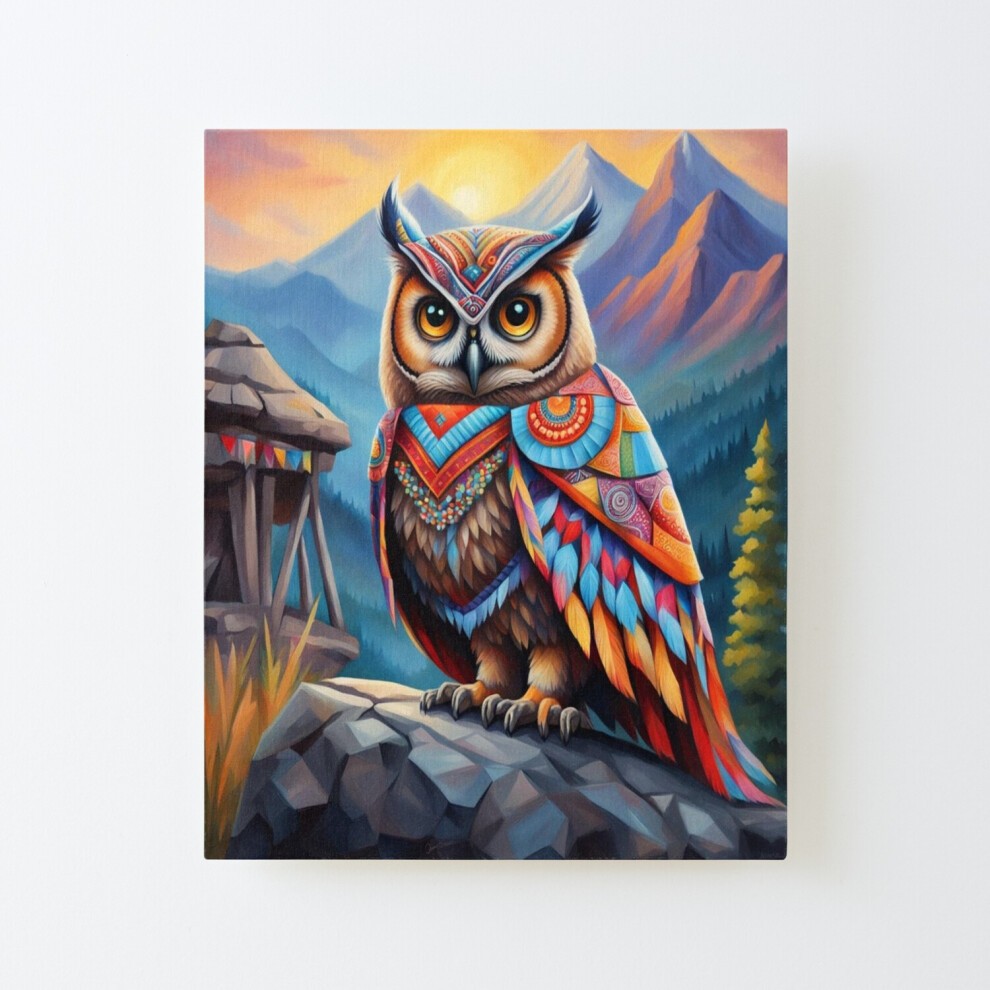 Framed Canvas Print Owl=8835 DIY Install Kit - 16x20