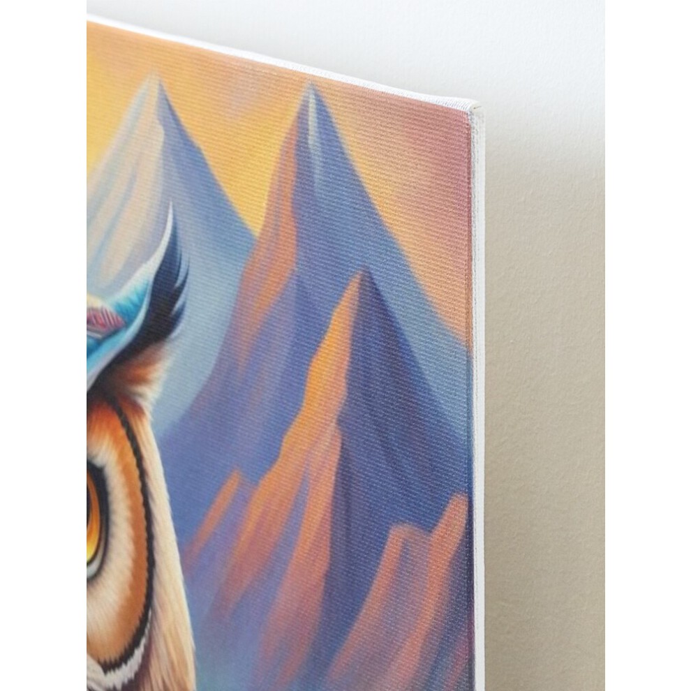 Framed Canvas Print Owl=8835 DIY Install Kit - 16x20