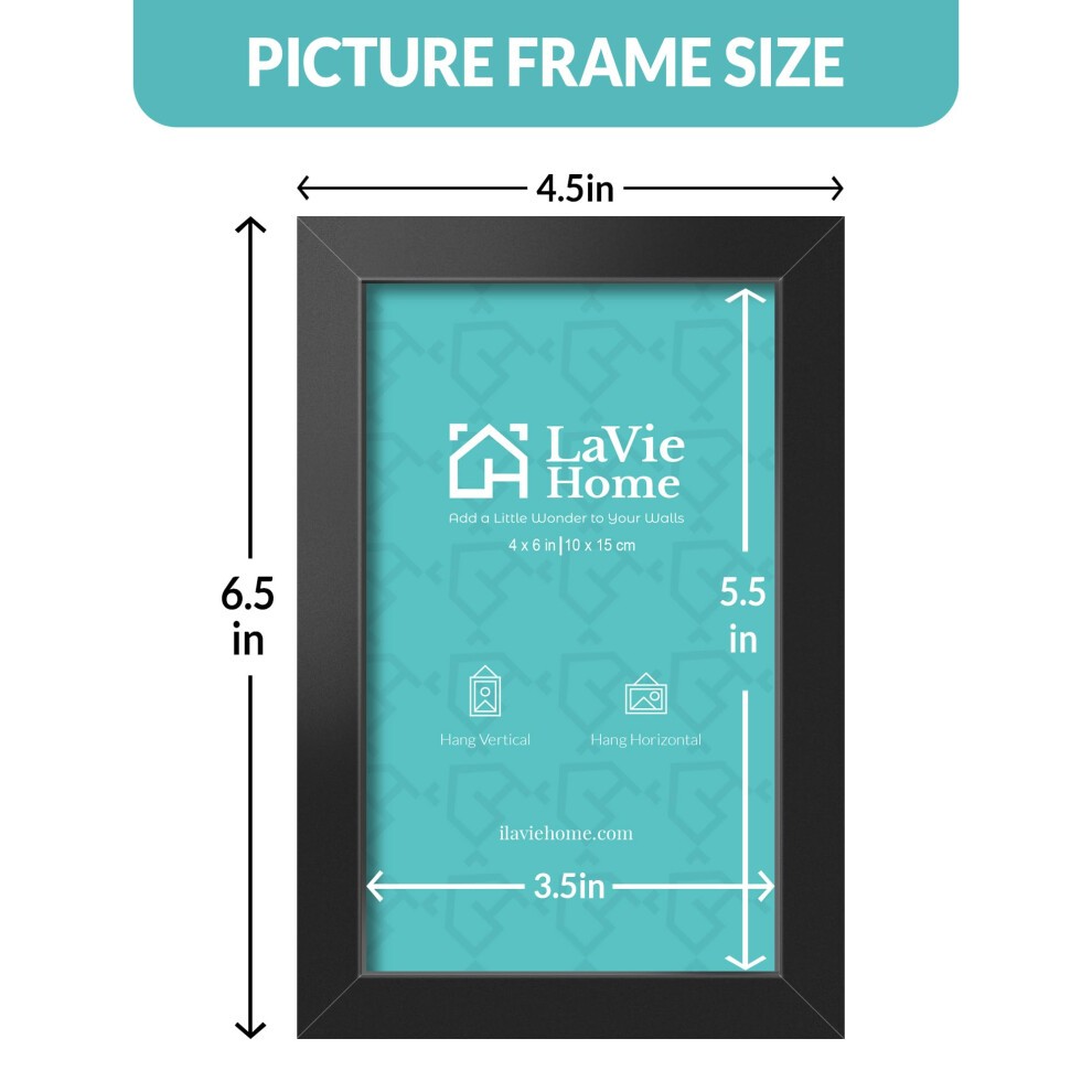 LaVie Home 12x17 Picture Frame for Wall Display  12x17 Black Picture Frame with HD Plexiglas  12 X 17 Poster Frame 1 Pack  Display Frame for Vertical