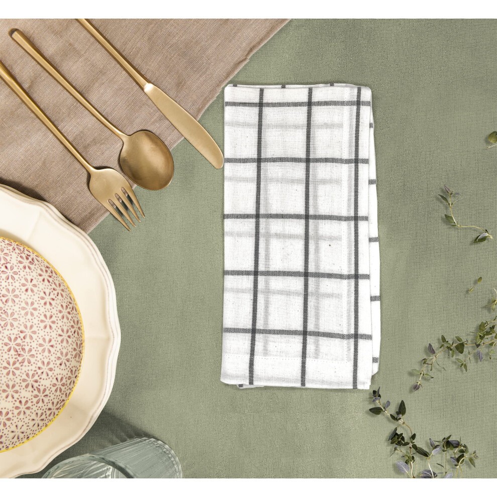 Sweet Needle Farmhouse Check Cloth Napkins  20 X 20  Pack of 12  100% Cotton Dinner Napkin Soft  Durable  Comfortable & Reusable for Home/Wedding/Part thumbnail