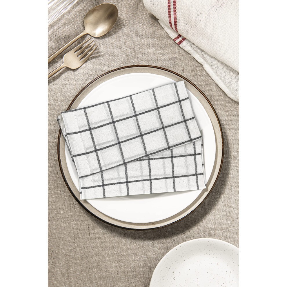 Sweet Needle Farmhouse Check Cloth Napkins  20 X 20  Pack of 12  100% Cotton Dinner Napkin Soft  Durable  Comfortable & Reusable for Home/Wedding/Part thumbnail